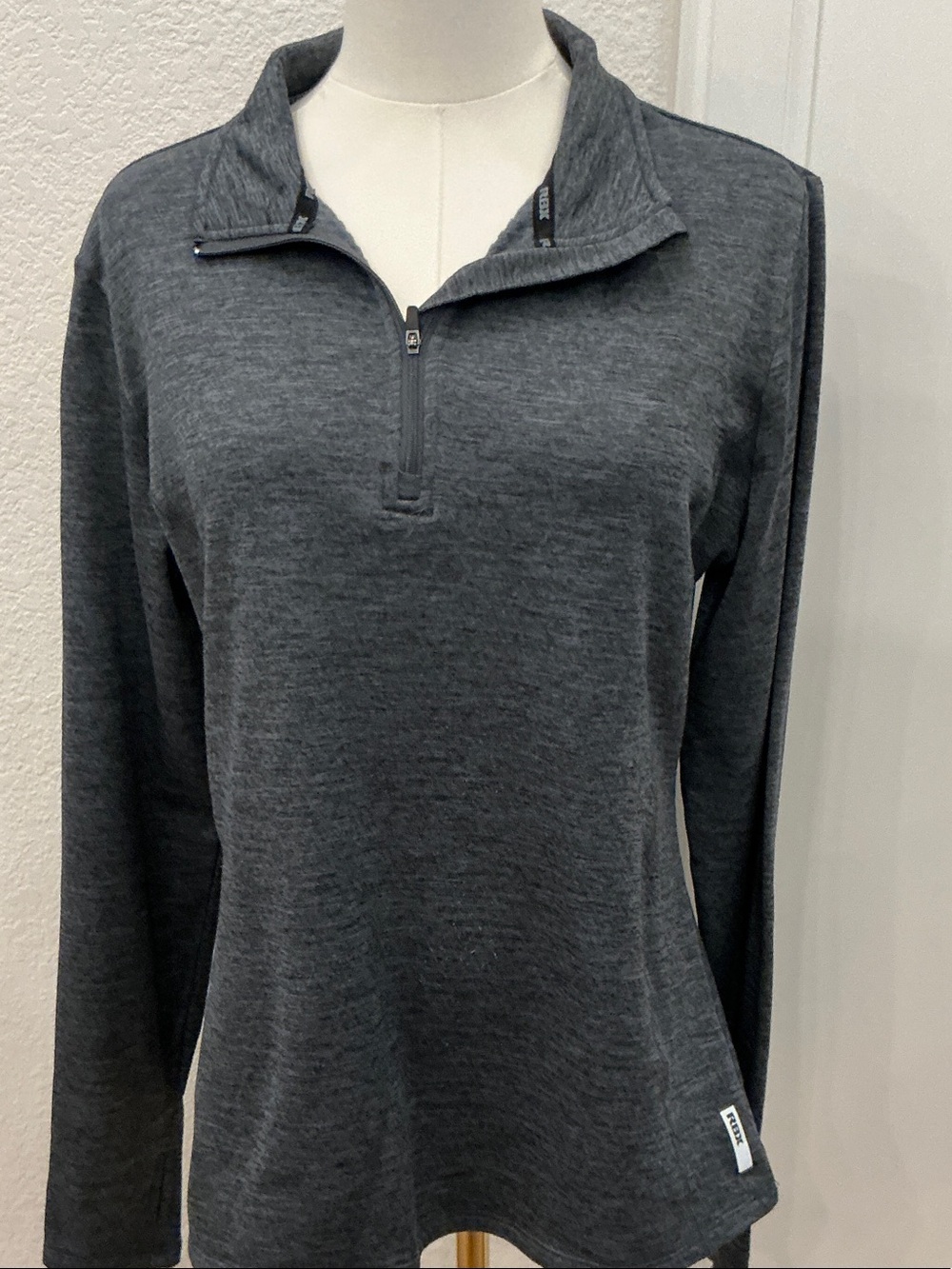 Reebok Charcoal Half-Zip Pullover Sweatshirt